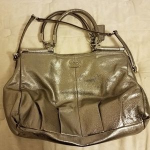 Coach gold satchel